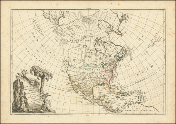 93-North America Map By Jean Janvier