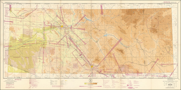 86-Arizona and World War II Map By U.S. Coast & Geodetic Survey
