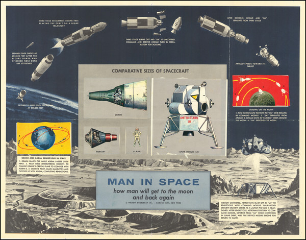 6-Space Exploration Map By Nelson Doubleday Inc.