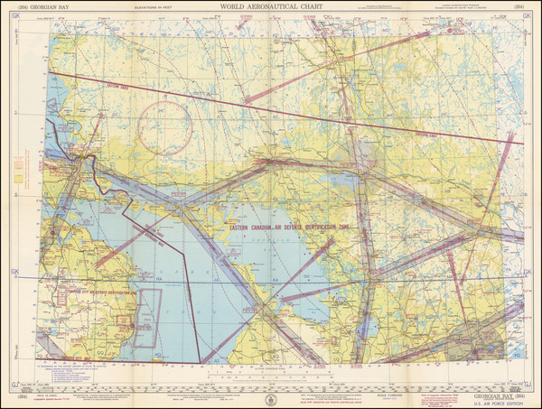 38-Michigan and Eastern Canada Map By U.S. Coast & Geodetic Survey