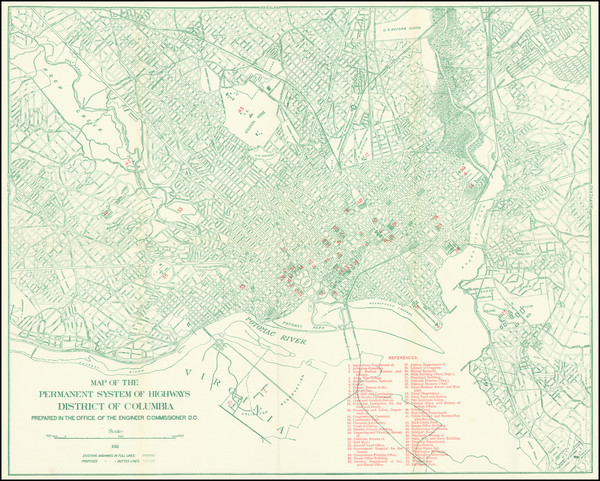 13-Washington, D.C. Map By Office of the Engineer Commissioner D.C.
