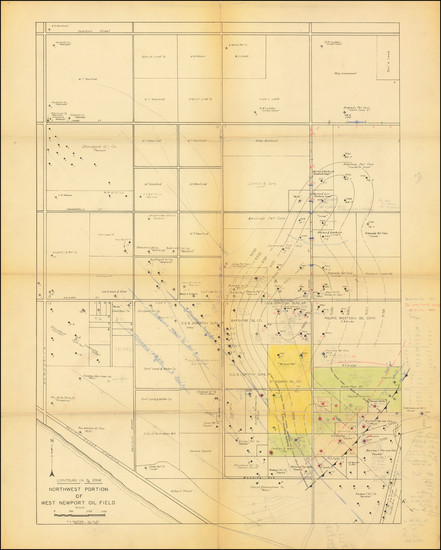 69-Los Angeles and Other California Cities Map By A. L. Hunter