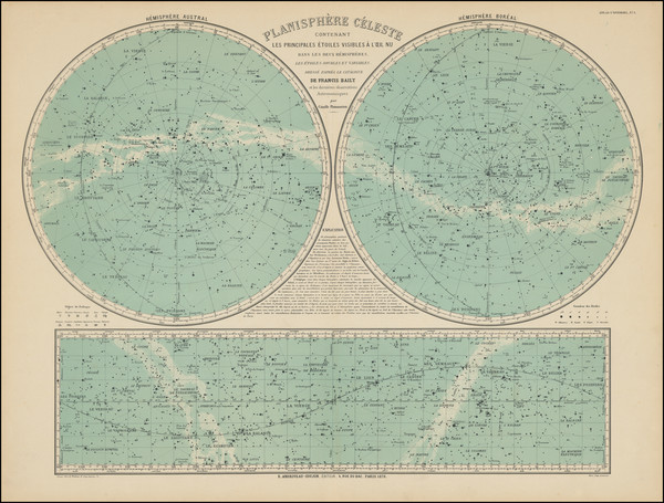 71-Celestial Maps Map By J. Andriveau-Goujon