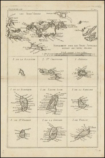 42-Virgin Islands and Other Islands Map By Rigobert Bonne