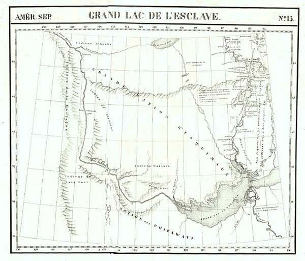 18-Polar Maps, Alaska and Canada Map By Philippe Marie Vandermaelen