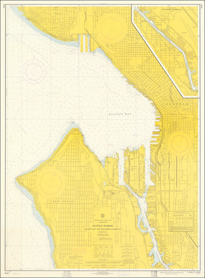 56-Washington Map By U.S. Coast & Geodetic Survey