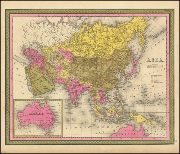 23-Australia Map By Samuel Augustus Mitchell