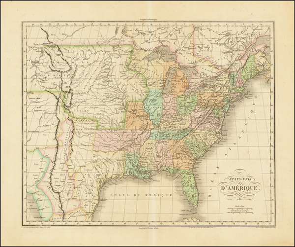 28-United States Map By Jean Alexandre Buchon