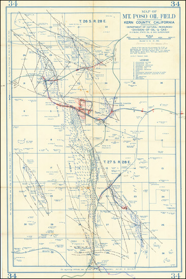 41-California and Other California Cities Map By Department of Natural Resources