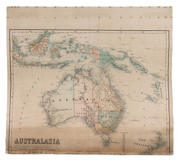 90-Australia Map By Society For Promoting Christian Knowledge