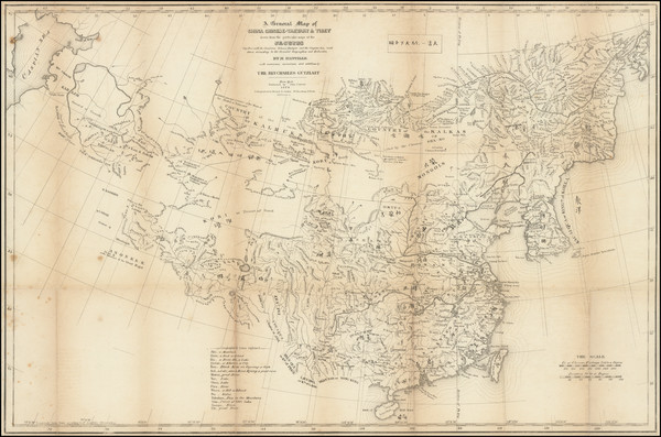 10-China Map By Nathaniel Currier  &  William Adam Stodart