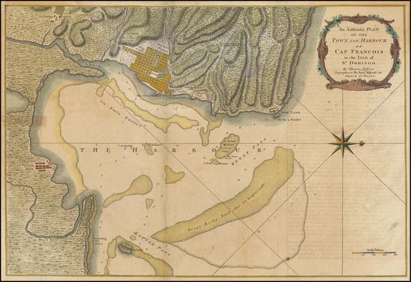 78-Hispaniola Map By Thomas Jefferys