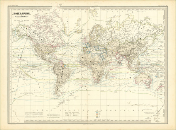 18-World Map By Adolphe Hippolyte Dufour