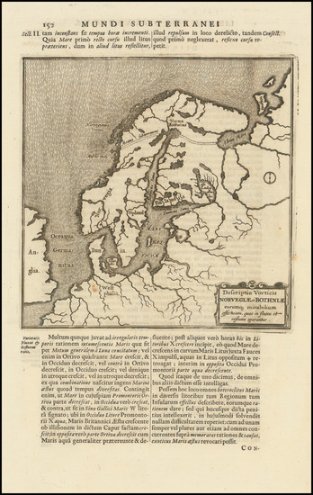 93-Scandinavia Map By Athanasius Kircher