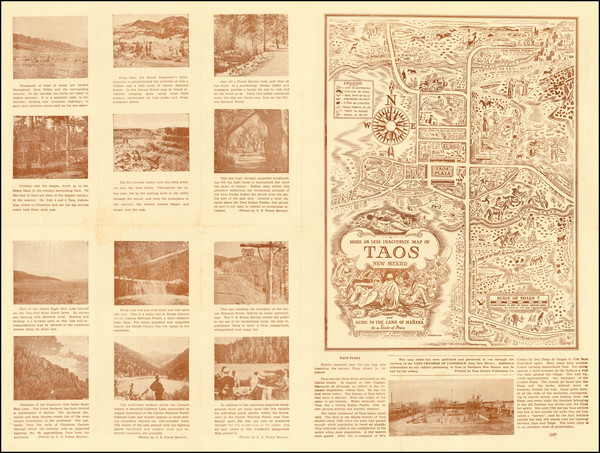 62-New Mexico and Pictorial Maps Map By Ward Lockwood