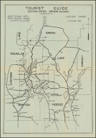 27-Oregon Map By White Pelican Hotel & White Pelican Garage