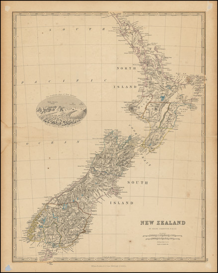 29-New Zealand Map By Keith Johnston