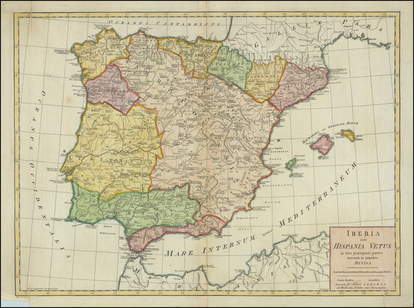 53-Spain and Portugal Map By John Blair