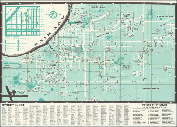 65-Alaska Map By Alaska Street & Fun Map Co.