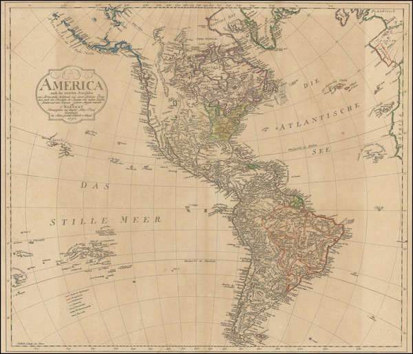 23-America Map By C Mannert / Schneider und Weigelschen