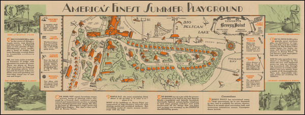 85-Minnesota and Pictorial Maps Map By Anonymous