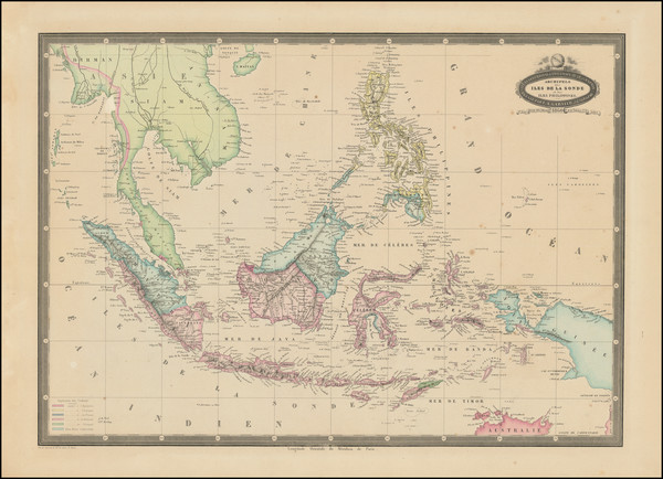 10-Southeast Asia, Philippines, Indonesia and Malaysia Map By F.A. Garnier