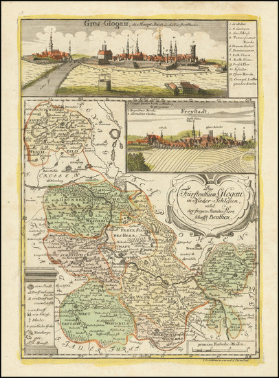 46-Poland Map By Friederich Bernhard Werner