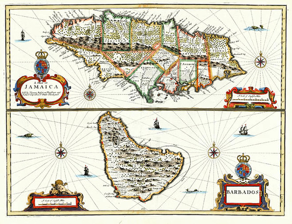 36-Caribbean Map By John Speed