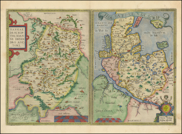 75-Norddeutschland and Mitteldeutschland Map By Abraham Ortelius