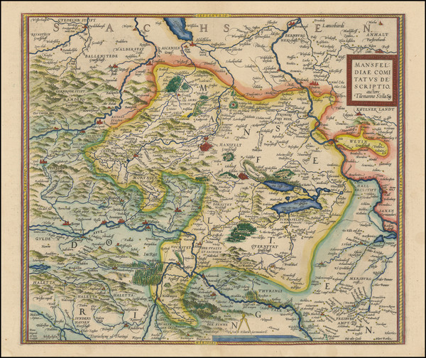 40-Norddeutschland Map By Abraham Ortelius