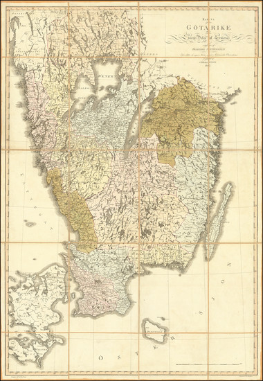 16-Sweden Map By Samuel Gustaf Hermelin / Carl Peter Hallstrom