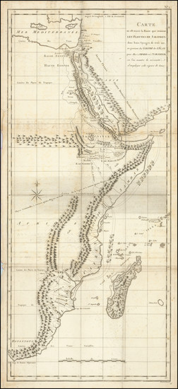 92-Holy Land, Egypt, East Africa and African Islands, including Madagascar Map By James Bruce