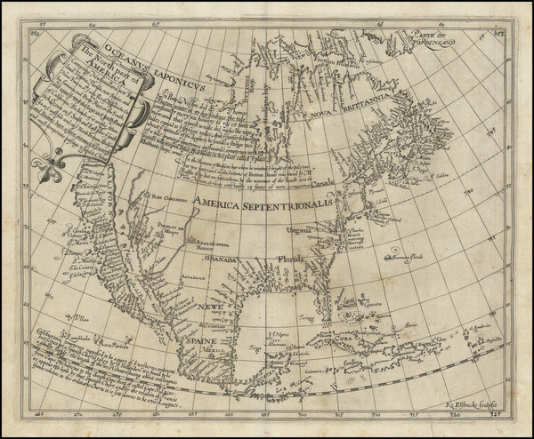 7-Southeast, North America and California as an Island Map By Henry Briggs