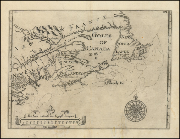 78-New England, Canada and Eastern Canada Map By William Alexander