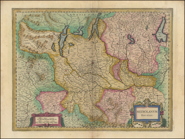 100-Northern Italy Map By Johannes Blaeu