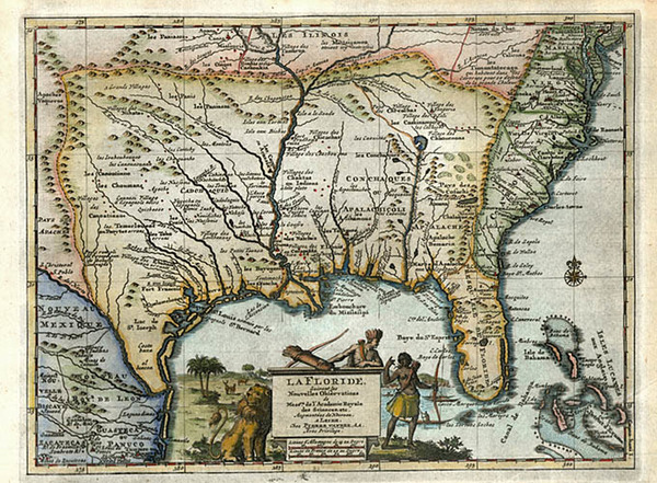 6-United States, South, Southeast and Texas Map By Pieter van der Aa