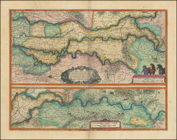 98-Netherlands and Mitteldeutschland Map By Willem Janszoon Blaeu