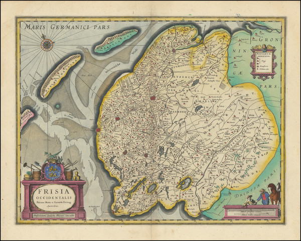 29-Netherlands Map By Willem Janszoon Blaeu