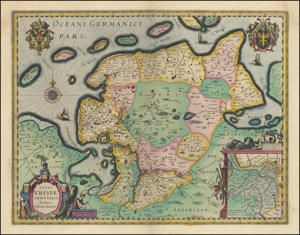 52-Norddeutschland Map By Willem Janszoon Blaeu