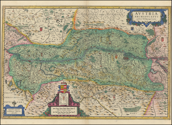 78-Austria and Czech Republic & Slovakia Map By Willem Janszoon Blaeu