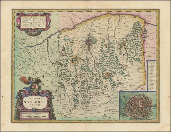 88-Süddeutschland Map By Willem Janszoon Blaeu