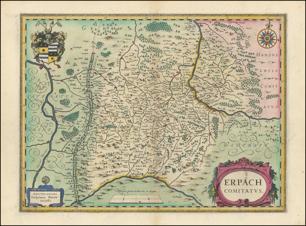 92-Mitteldeutschland Map By Willem Janszoon Blaeu