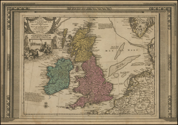 71-British Isles Map By Pieter van der Aa