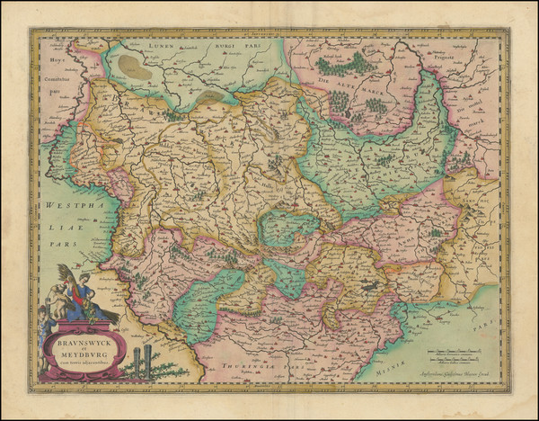 50-Mitteldeutschland Map By Willem Janszoon Blaeu