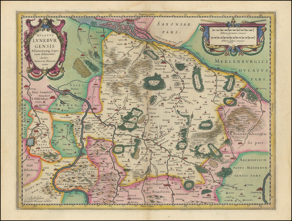 39-Norddeutschland Map By Willem Janszoon Blaeu