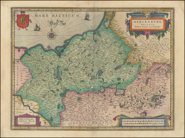 72-Norddeutschland Map By Willem Janszoon Blaeu