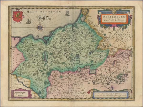 87-Norddeutschland Map By Willem Janszoon Blaeu