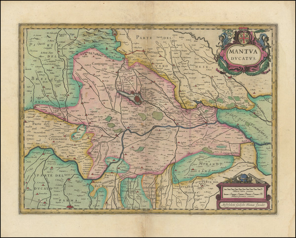 32-Northern Italy Map By Willem Janszoon Blaeu