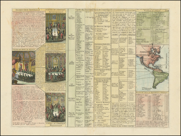 88-California as an Island and America Map By Henri Chatelain