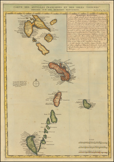 38-Caribbean and Other Islands Map By Henri Chatelain